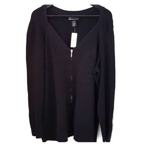 Lane Bryant - Black Zipper up Sweater - 22/24